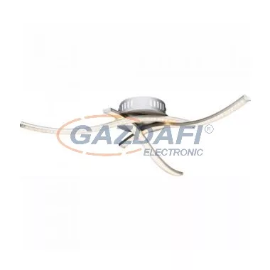 GLOBO 67004-12 Mennyezeti matt króm, műanyag, K5 kristály, LED 12W 20V, 960lm, 3200K, Ø505x78mm