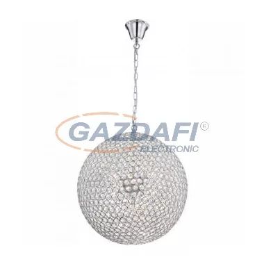 GLOBO 67010-8HLED Beltéri lámpa króm, K9 kristály, G9 LED 3W 230V, 280lm, 3000K, Ø600x1800mm