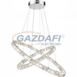   GLOBO 67038-48A Beltéri lámpa króm, akril kristály, LED 48W 230V, 3200lm, 4000K, 700x500mm