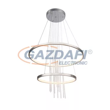 GLOBO 67092-50H Titus Beltéri lámpa, 50W, 3000 K, 2000 Lm, K5 kristályok, króm/ nikkel matt