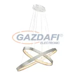   GLOBO 67094-28H Rickon Beltéri lámpa, 33W, 3000 K, 1249 Lm, csiszolt alumínium, K5 kristályok