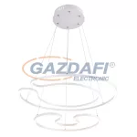   GLOBO 67097-60W WITTY Függeszték, fém fehér, akril borítással a fényforrás körül. Ø:670, H:1200, inkl. 1xLED 60W 230V, 3000lm, 3000K