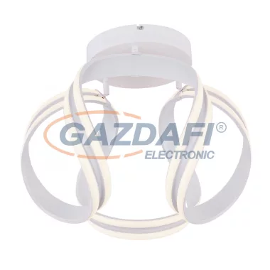 GLOBO 67119D PRUNA Mennyezeti lámpa fém fehér, akril opál izzó takaró búrával. Távirányítóval fényerő-szabályozható, színhőmérséklet váltható. Éjfény funkció. Ø:500, H:370, inkl. 1xLED 60W 230V, 300- 3400lm, CCT 3.000-6.000