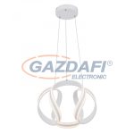   GLOBO 67119H PRUNA Függeszték fém fehér, akril opál izzó takaró búrával. Távirányítóval fényerő-szabályozható, színhőmérséklet váltható. Éjfény funkció. Ø:500, H:1500, inkl. 1xLED 60W 230V, 300-3400lm, CCT 3.000-6.000