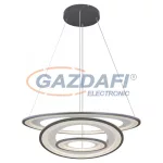   GLOBO 67122-120G TORRELLE Függeszték fém grafitszürke, akril opál izzófedő búrával. Távirányítóról választható színhőmérséklet és fényerő. Ø:795, H:1500, inkl. 1xLED 120W 230V, 100-3600lm, CCT 3.000-4500-6.000