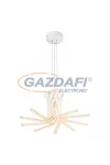 GLOBO 67123-40H LINCOLN Függeszték fém fehér , opál akril kombináció. Ø:490, H:1230, inkl. 1xLED 40W 230V, 1430lm, 3000K