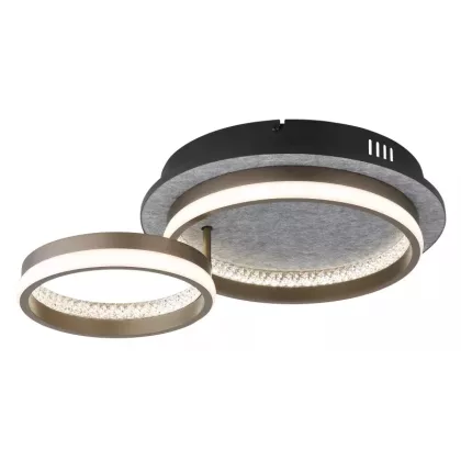   GLOBO 67179D1 DELLA LED mennyezeti lámpa 30W 230V IP20 1xLED fekete HxSzxM=472x340x140mm 1200lm