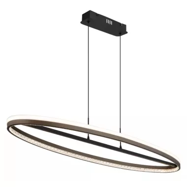 GLOBO 67179H1 DELLA LED függeszték 60W 230V IP20 1xLED fekete HxSzxM=1010x290x1500mm 2650lm
