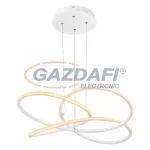   GLOBO 67201WH-30 PANDA Függeszték fém fehér, műanyag fényforrás takaró opál búrával. Ø:600, H:1200, inkl. 1xLED 30W 230V, 1370lm, 3000K
