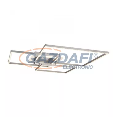 GLOBO 67220-40 MUNNI Mennyezeti lámpa matt alumínium, műanyag fényforrás takaró opál búrával. Fali kapcsolóról színhőmérséklet léptethető. HxSZxM:636x637x95, inkl. 1xLED 40W 230V, 1710-1850lm, CCT 6.000-3000-4.000