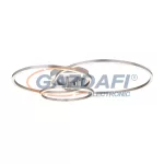   GLOBO 67221-40 MUNNI Mennyezeti lámpa matt alumínium, műanyag fényforrás takaró opál búrával. Fali kapcsolóról színhőmérséklet léptethető. HxSZxM:715x560x110, inkl. 1xLED 40W 230V, 1330- 1440lm, CCT 6.000-3000-4.000