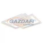   GLOBO 67225FSH SQUARES Mennyezeti lámpa metál fehér, akril fehér, fényerő-szabályozható, távirányítós, éjjeli fény színbeállítási funkció, LxBxH:582x582x100, 1xLED 60W 230V, 150-2300lm, színhőmérsékletváltós 3000-4500-6000