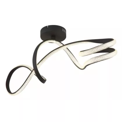   GLOBO 67341DS SWIRL LED mennyezeti lámpa 30W 230V IP20 1xLED fekete HxSzxM=908x280x330mm 2350lm 4000K