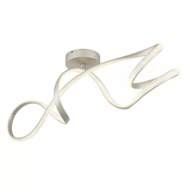 GLOBO 67341N SWIRL LED függeszték 40W 230V IP20 1xLED nikkel matt HxSzxM=1080x330x1200mm 3670lm 4000K