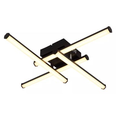 GLOBO 67342-24 KIRINA LED mennyezeti lámpa 24W 230V IP20 1xLED fekete HxSzxM=500x500x88mm 1470lm 3000K