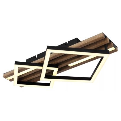   GLOBO 67344D1 OBRIEN LED mennyezeti lámpa 25W 230V IP20 1xLED fekete HxSzxM=475x310x95mm 1300lm 3000K