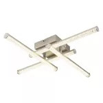   GLOBO 67346-24 KIRINA LED mennyezeti lámpa 24W 230V IP20 1xLED nikkel matt HxSzxM=500x500x88mm 1840lm 4000K