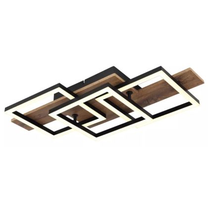   GLOBO 67350-24 JEFFRY LED mennyezeti lámpa 24W 230V IP20 1xLED fekete HxSzxM=580x330x85mm 1300lm 3000K