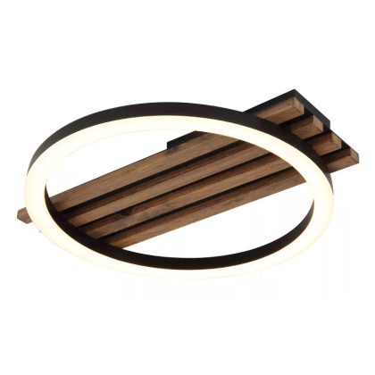   GLOBO 67353D1 TISHA LED mennyezeti lámpa 12W 230V IP20 1xLED fekete HxSzxM=340x300x60mm 600lm 3000K