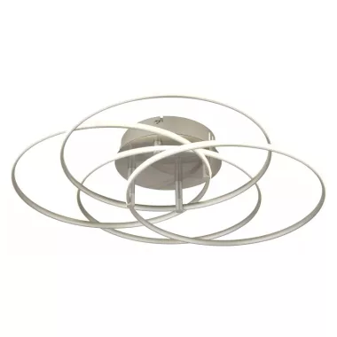 GLOBO 67355-55N KOMBOS LED mennyezeti lámpa 55W 230V IP20 1xLED nikkel matt d=515 mm 4650lm 4000K