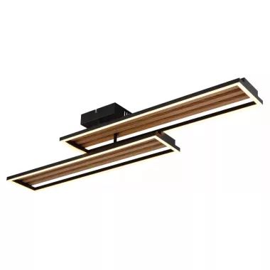 GLOBO 67358D DAKARI I LED mennyezeti lámpa 30W 230V IP20 1xLED fekete HxSzxM=900x210x100mm 1540lm 3000K