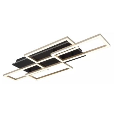 GLOBO 67359-40A JEFFRY LED mennyezeti lámpa 40W 230V IP20 1xLED fekete HxSzxM=875x325x75mm 2700lm