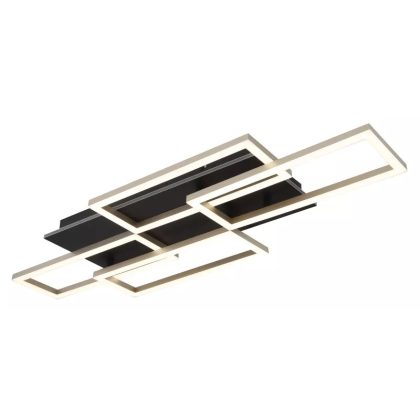   GLOBO 67359-40A JEFFRY LED mennyezeti lámpa 40W 230V IP20 1xLED fekete HxSzxM=875x325x75mm 2700lm