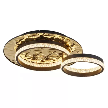 GLOBO 67361G DELLA II LED mennyezeti lámpa 24W 230V IP20 1xLED fekete HxSzxM=505x400x140mm 845lm 3000K