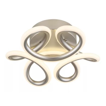   GLOBO 67386-24S MELISAND LED mennyezeti lámpa 24W 230V IP20 1xLED ezüst szín matt d=260 mm 1320lm