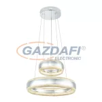   GLOBO 67839-36 Tully Beltéri lámpa, 36W, 3500 K, 1349 Lm, króm/akrilkristályok / akril