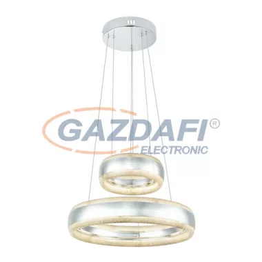 GLOBO 67839-36 Tully Beltéri lámpa, 36W, 3500 K, 1349 Lm, króm/akrilkristályok / akril