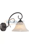 GLOBO 68410W ARIES Fali rozsdabarna,, alabástom fehér, AL:330, exkl. 1xE27 60W 230V