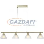   GLOBO 68619-4 Függeszték matt réz, üveg, E14 LED 4W 230V, 400lm, 3000K, 1000x160x1500mm