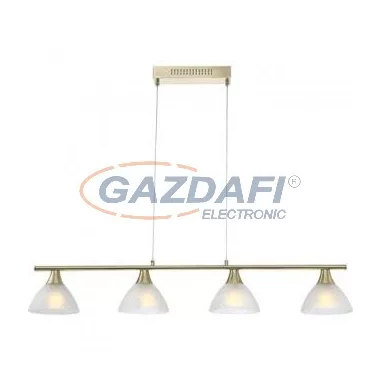 GLOBO 68619-4 Függeszték matt réz, üveg, E14 LED 4W 230V, 400lm, 3000K, 1000x160x1500mm