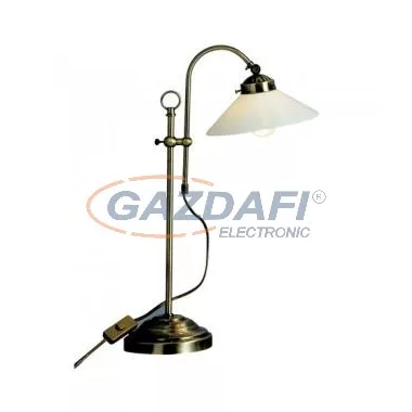 GLOBO 6871 Asztali, bronz, üveg opál, E14 40W 230V, 330x540mm
