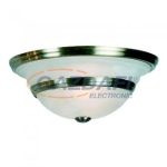   GLOBO 6895-2 Mennyezeti, bronz, üveg alabástrom, E27 60W 230V, Ø340x150mm