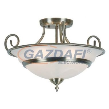 GLOBO 6896-5 Mennyezeti, bronz, üveg alabástrom, E14 40W 230V, Ø500x350mm