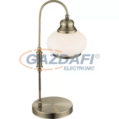 GLOBO 6900-1T NOSTALGIKA Asztali bronz,üveg opál ,LxH:180x400, exkl. 1xE14 40W 230V GLOBO 6900-1T NOSTALGIKA Asztali bronz,üveg opál ,LxH:180x400, exkl. 1xE14 40W 230V