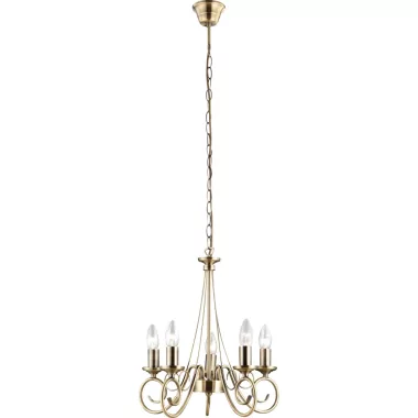 GLOBO 69003-5 Csillár sárgaréz, E14 40W 230V, Ø550x1300mm