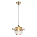   GLOBO 69030H NEVIS Függeszték, bronz , üveg, D:300, H:1200, exkl. 1xE27 60W 230V