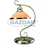   GLOBO 6905-1T SASSARI Asztali lámpa, 60W, E27, antik sárgaréz, üveg