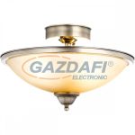   GLOBO 6905-2D SASSARI Mennyezeti lámpa, 60W, 2x E27, antik sátgaréz, üveg