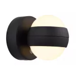   GLOBO 78290AB RANDI LED fali lámpa 1,40 230V IP20 1xLED fekete d=100 mm 90lm 3000K