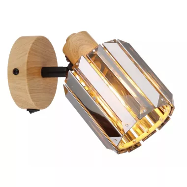 GLOBO 80040146 RUN spotlámpa 40W 230V IP20 1xE14 fa hatású HxSzxM=x90x167mm