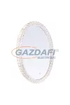GLOBO 84030 ZERRA Tükör króm, akril-kristály dekorral. Színhőmérsékletváltós. BxH:500x700, AL:50, inkl. 1xLED 40W 230V, 1680lm, CCT 3.000-4000-6.000