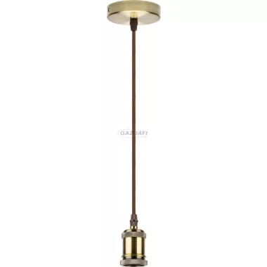 GLOBO A17 Függeszték réz E27 60W 230V ø100x1100mm IP20