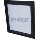   GREENLUX GXDW352 LED30 VEGA-S fekete 6W LED panel, süllyesztett, szögletes, IP44/20 370lm 3800K 220-240V A++ -> A  120x120mm
