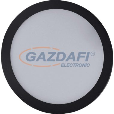 GREENLUX GXDW354 LED60 VEGA-R fekete 12W LED panel, süllyesztett, kerek, IP44/20 850lm 3800K 220-240V A++ -> A