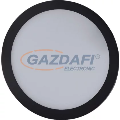   GREENLUX GXDW355 LED60 VEGA-R fekete 12W LED panel, süllyesztett, kerek, IP44/20 850lm 2800K 220-240V A++ -> A