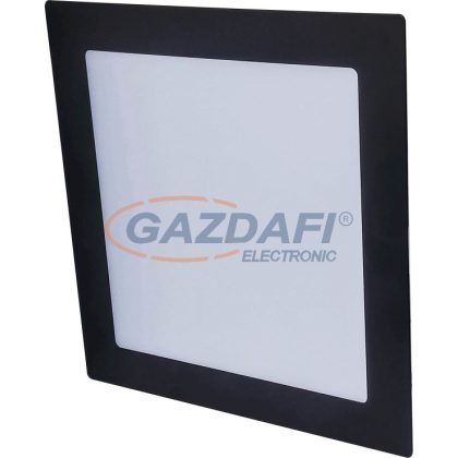  GREENLUX GXDW356 LED60 VEGA-S fekete 12W LED panel, süllyesztett, szögletes, IP44/20 850lm 3800K 220-240V A++ -> A  169x169mm